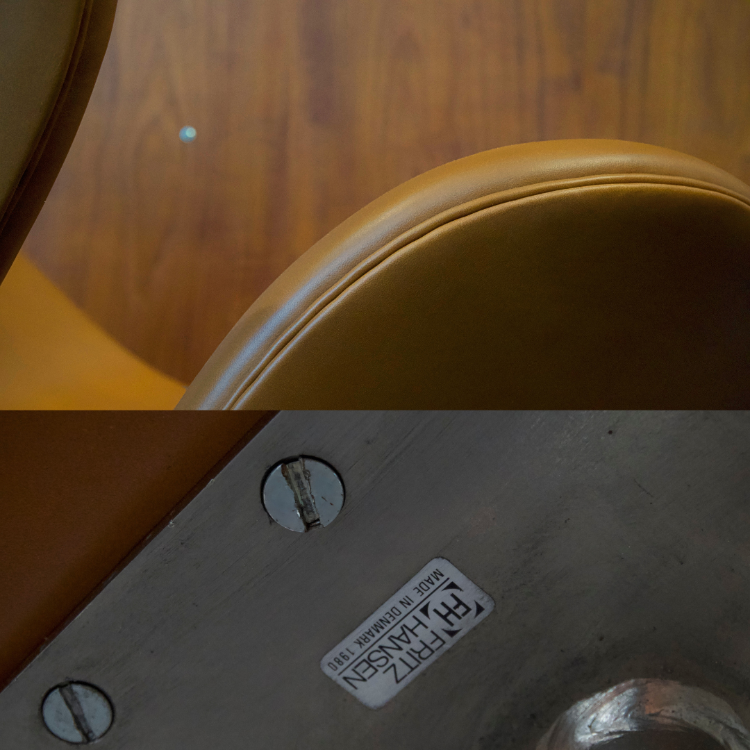 Arne Jacobsen Svanestole – Elegance Walnut læder
